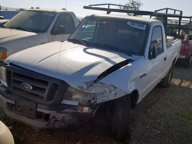 1FTYR10D55PA13083 - 2005 FORD RANGER WHITE photo 2