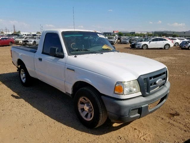 1FTYR10U17PA56337 - 2007 FORD RANGER WHITE photo 1