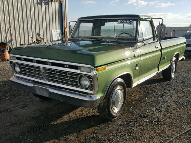 F25YRT27535 - 1974 FORD F-250 GREEN photo 2