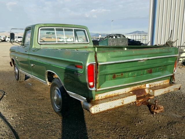 F25YRT27535 - 1974 FORD F-250 GREEN photo 3