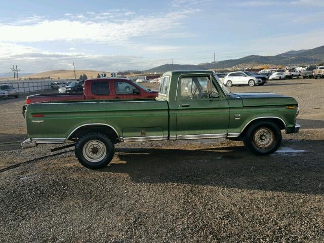 F25YRT27535 - 1974 FORD F-250 GREEN photo 9