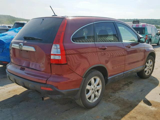 JHLRE38768C054928 - 2008 HONDA CR-V EXL RED photo 4