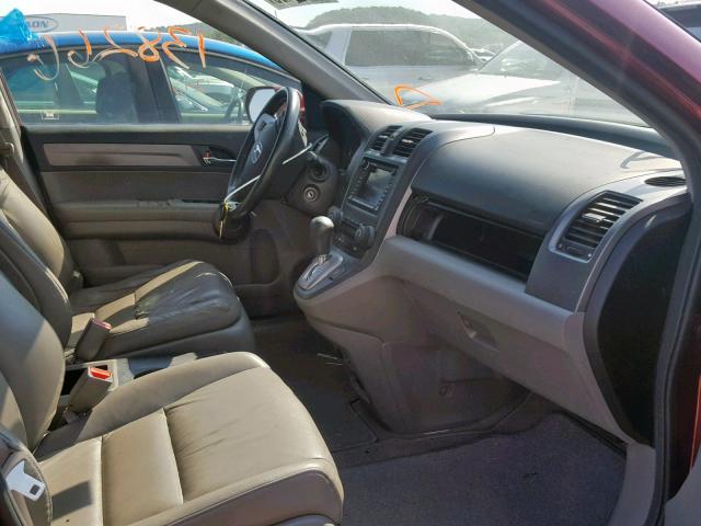 JHLRE38768C054928 - 2008 HONDA CR-V EXL RED photo 5