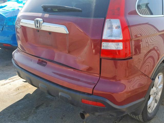 JHLRE38768C054928 - 2008 HONDA CR-V EXL RED photo 9