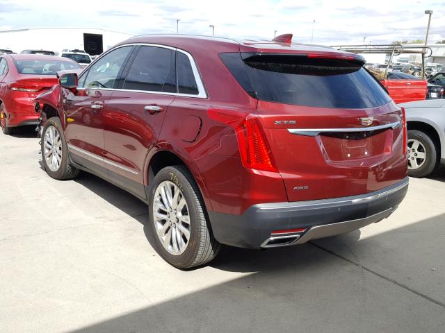 1GYKNFRS5HZ188811 - 2017 CADILLAC XT5 PLATIN RED photo 3