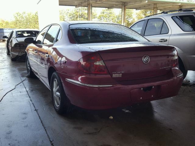 2G4WD532951318666 - 2005 BUICK LACROSSE C BURGUNDY photo 3