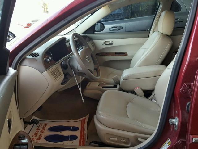 2G4WD532951318666 - 2005 BUICK LACROSSE C BURGUNDY photo 5