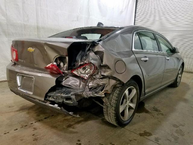 1G1ZC5E07CF149603 - 2012 CHEVROLET MALIBU 1LT GRAY photo 4