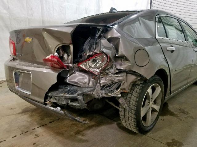 1G1ZC5E07CF149603 - 2012 CHEVROLET MALIBU 1LT GRAY photo 9