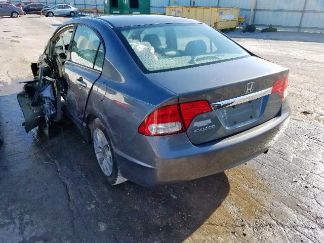 19XFA1F88BE005015 - 2011 HONDA CIVIC EX GRAY photo 3