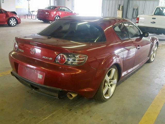 JM1FE173160205434 - 2006 MAZDA RX8 RED photo 4