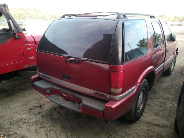 1GKCS13W4X2512411 - 1999 GMC JIMMY RED photo 4