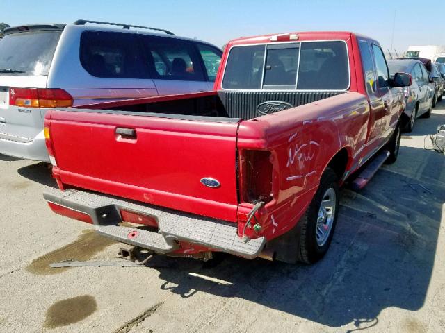 1FTYR14V6XPB07785 - 1999 FORD RANGER SUP RED photo 4