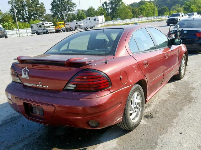 1G2NF52E13C203710 - 2003 PONTIAC GRAND AM S MAROON photo 4