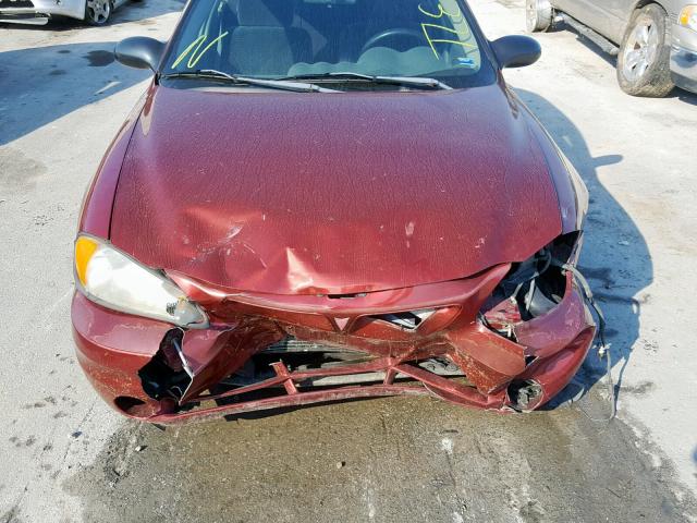 1G2NF52E13C203710 - 2003 PONTIAC GRAND AM S MAROON photo 7