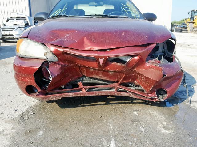 1G2NF52E13C203710 - 2003 PONTIAC GRAND AM S MAROON photo 9