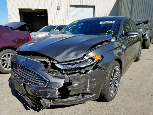 3FA6P0SU6HR129934 - 2017 FORD FUSION TIT GRAY photo 2