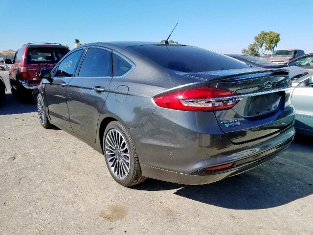 3FA6P0SU6HR129934 - 2017 FORD FUSION TIT GRAY photo 3