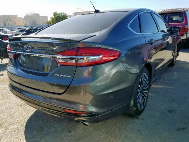 3FA6P0SU6HR129934 - 2017 FORD FUSION TIT GRAY photo 4