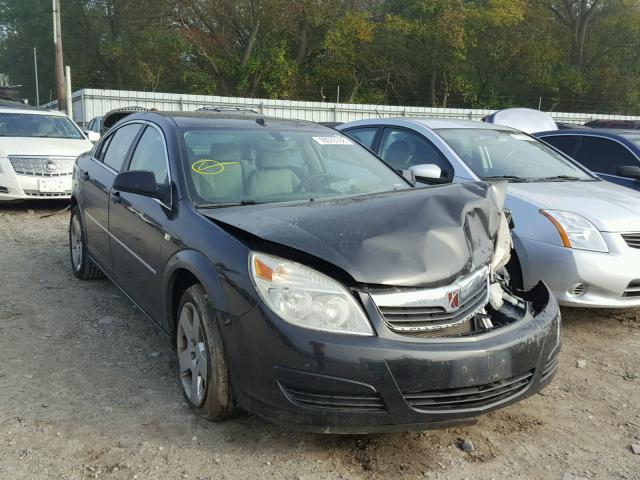 1G8ZS57N78F127606 - 2008 SATURN AURA XE BLACK photo 1