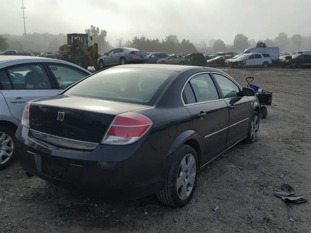 1G8ZS57N78F127606 - 2008 SATURN AURA XE BLACK photo 4