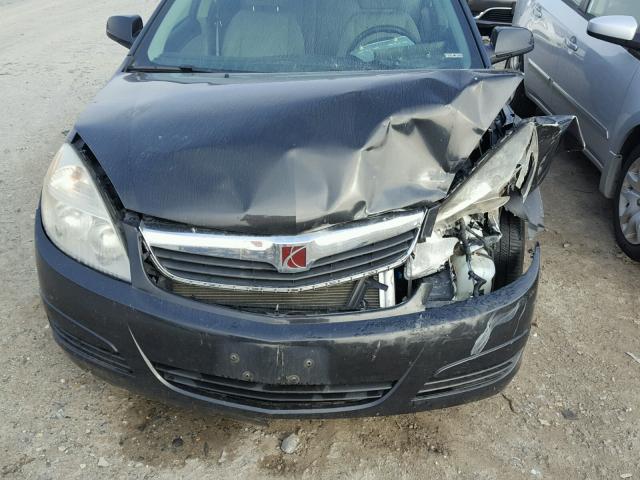 1G8ZS57N78F127606 - 2008 SATURN AURA XE BLACK photo 7