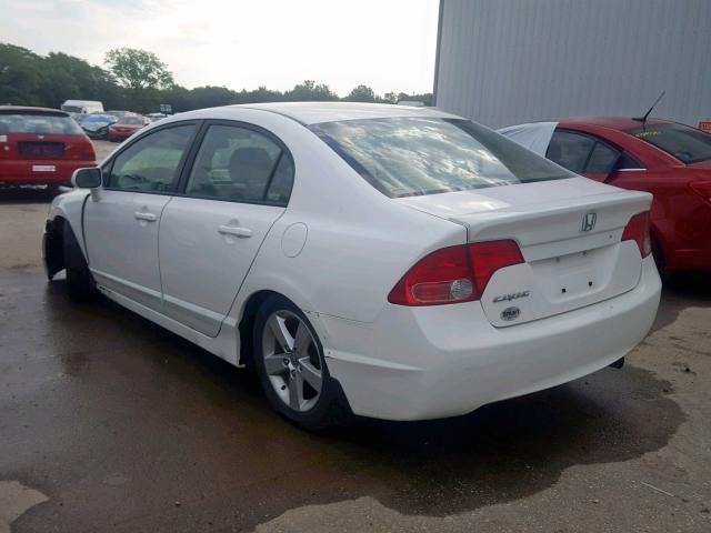 1HGFA16827L028760 - 2007 HONDA CIVIC EX WHITE photo 3