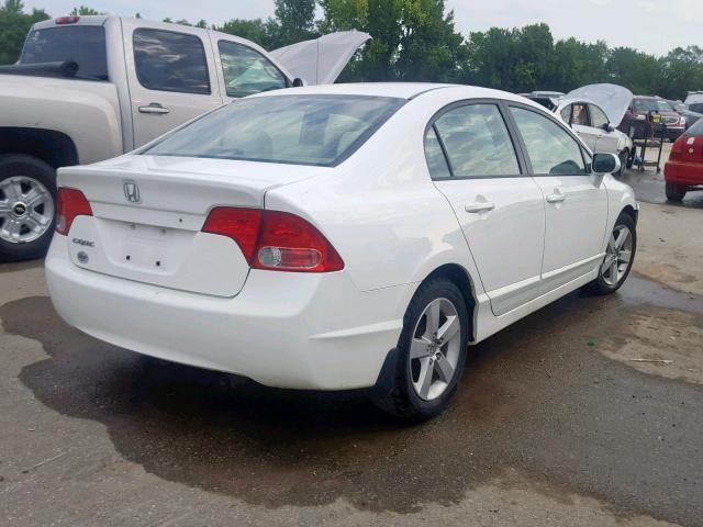 1HGFA16827L028760 - 2007 HONDA CIVIC EX WHITE photo 4