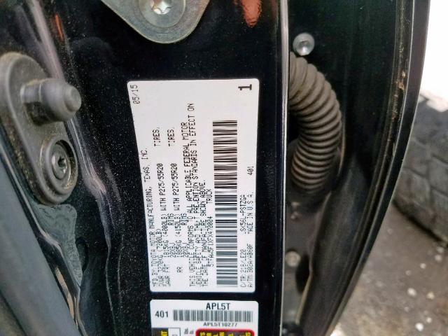 5TFAW5F1XFX470004 - 2015 TOYOTA TUNDRA CRE 黑色 照片 10