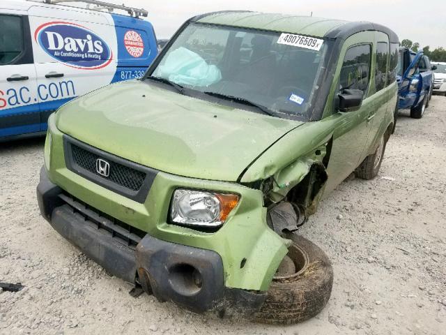 5J6YH28736L007700 - 2006 HONDA ELEMENT EX GREEN photo 2