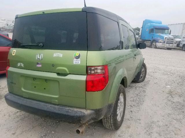 5J6YH28736L007700 - 2006 HONDA ELEMENT EX GREEN photo 4