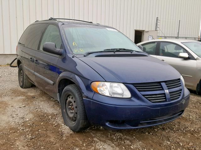 1D4GP25R85B295019 - 2005 DODGE CARAVAN SE BLUE photo 1