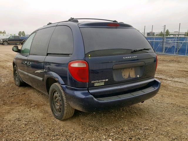 1D4GP25R85B295019 - 2005 DODGE CARAVAN SE BLUE photo 3