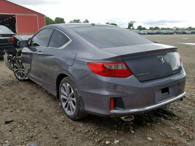 1HGCT2B81EA800389 - 2014 HONDA ACCORD EXL GRAY photo 3