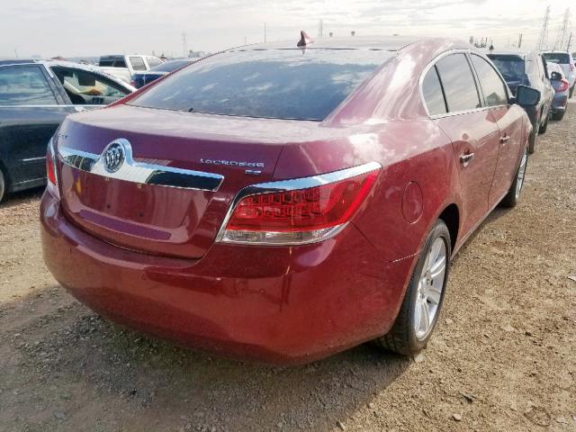 1G4GC5GD0BF343186 - 2011 BUICK LACROSSE C RED photo 4