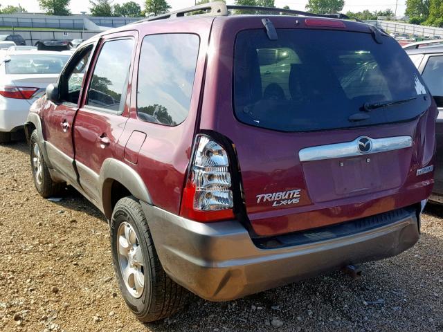 4F2YZ94103KM06711 - 2003 MAZDA TRIBUTE LX MAROON photo 3