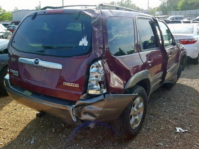 4F2YZ94103KM06711 - 2003 MAZDA TRIBUTE LX MAROON photo 4