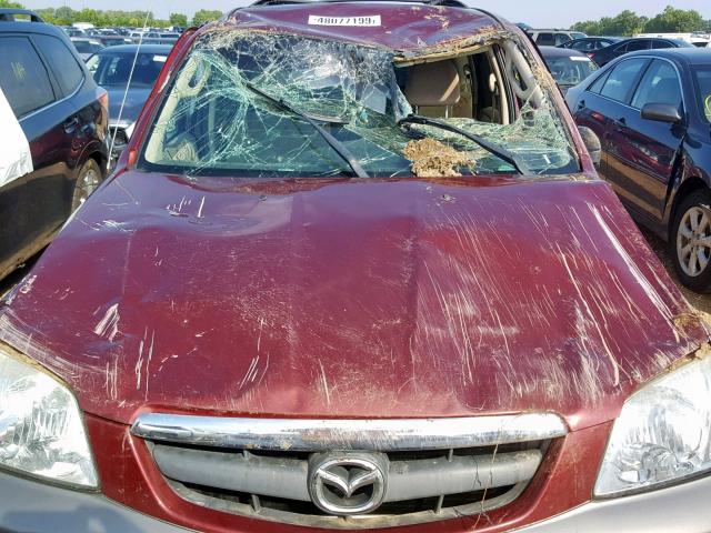 4F2YZ94103KM06711 - 2003 MAZDA TRIBUTE LX MAROON photo 9