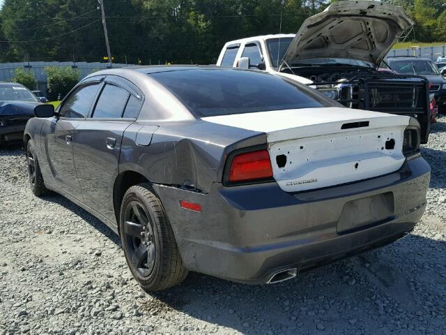 2C3CDXAT4DH547863 - 2013 DODGE CHARGER PO CHARCOAL photo 3