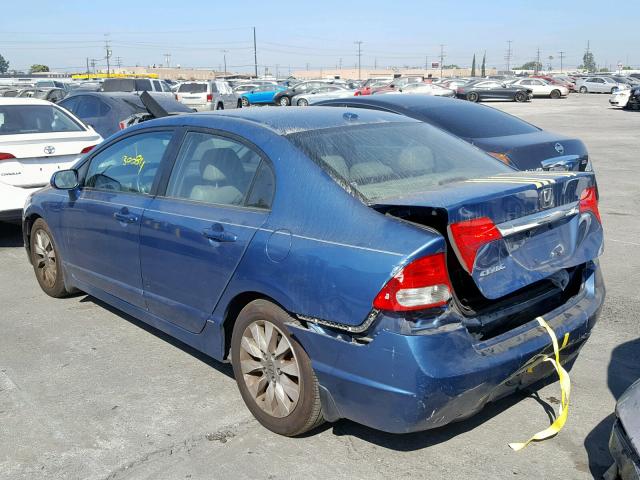 19XFA1F93AE000019 - 2010 HONDA CIVIC EXL 蓝色 照片 3