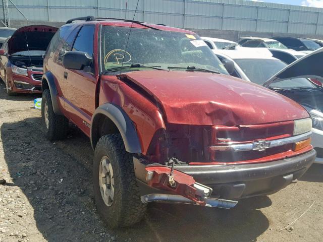 1GNCT18X64K146822 - 2004 CHEVROLET BLAZER MAROON photo 1