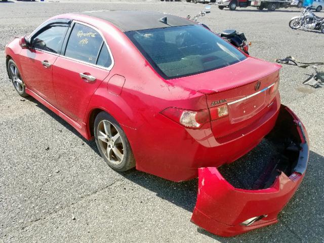 JH4CU2E88CC013673 - 2012 ACURA TSX SE RED photo 3