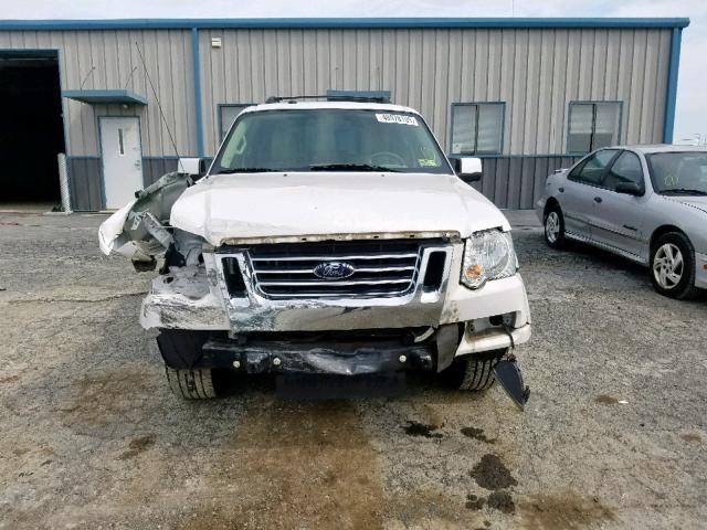 1FMEU7EE5AUA59798 - 2010 FORD EXPLORER E WHITE photo 9