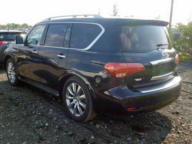 JN8AZ2NE1B9000392 - 2011 INFINITI QX56 BLACK photo 3