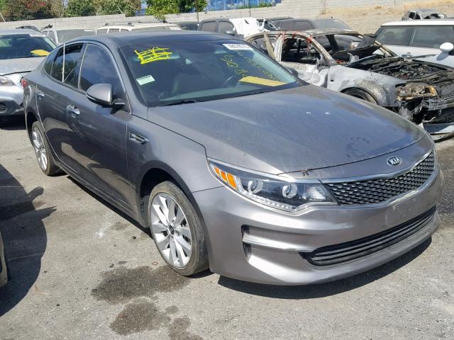 5XXGU4L31GG032478 - 2016 KIA OPTIMA EX GRAY photo 1