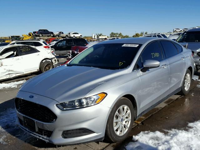 3FA6P0G7XGR246076 - 2016 FORD FUSION S SILVER photo 2