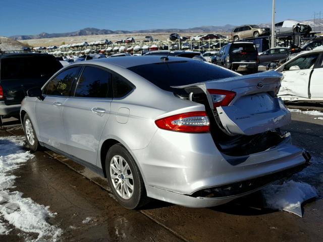 3FA6P0G7XGR246076 - 2016 FORD FUSION S SILVER photo 3