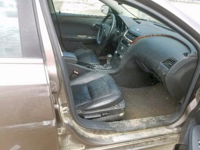 1G1ZE5EUXCF213050 - 2012 CHEVROLET MALIBU LTZ ბურგუნდია ფოტო 5