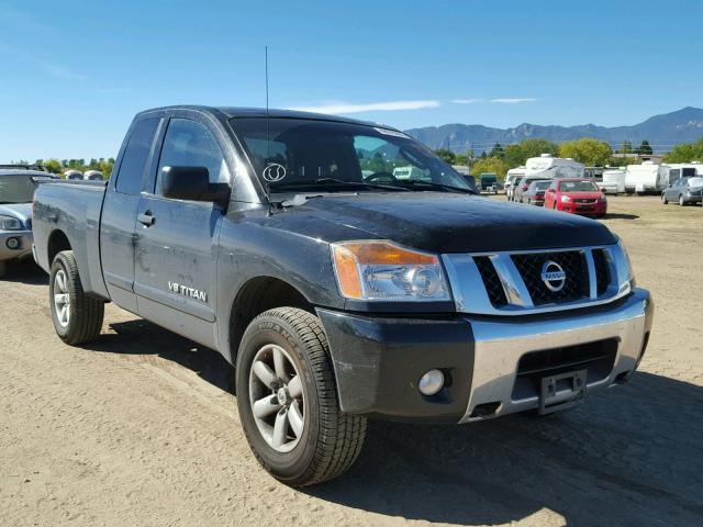 1N6AA0CC0BN314838 - 2011 NISSAN TITAN S BLACK photo 1