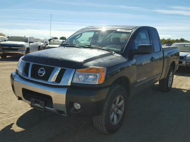 1N6AA0CC0BN314838 - 2011 NISSAN TITAN S BLACK photo 2